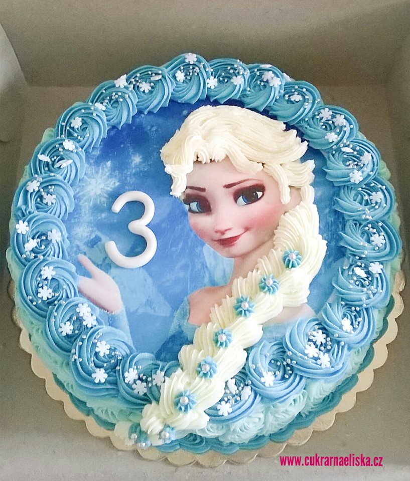 Ledové království - Elsa 4 (jedlý potisk)
