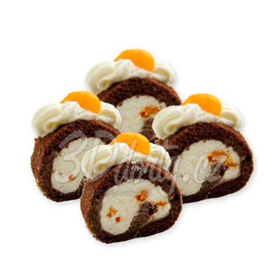 Roláda mandarinka čoko (minizákusek)